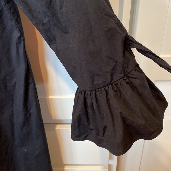 J Crew black dress with bell sleeves size 10 - Picture 3 of 4